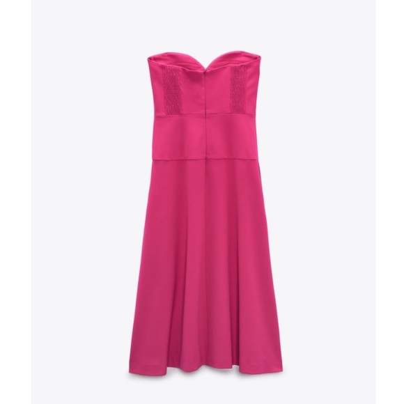 ZARA Midi Bustier Dress - Picture 8 of 9